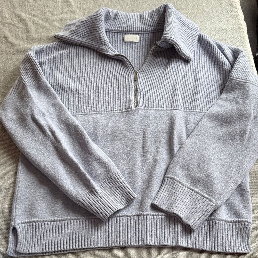 Tweeds Lilac Purple Ribbed Sweater